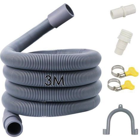 3 Meter Tuyau de Vidange Universel, pour machine à laver, Tuyau D'évacuation D'eau,pour Lave-linge et Lave-vaisselle (3M) (1/5)