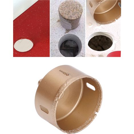 Scie cloche à braser pour granit, marbre, carrelage et céramique, 65 mm (1/5)