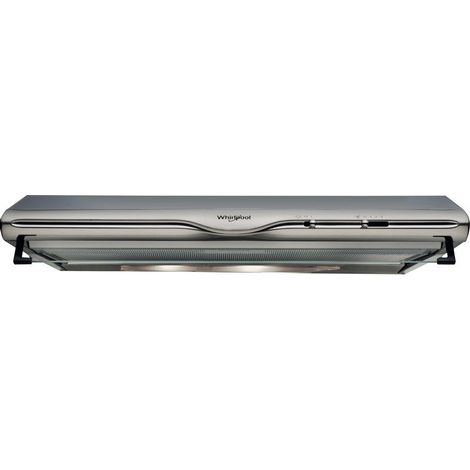 Whirlpool – Hotte casquette 600mm – Extraction 270 m³/h – Niveau sonore 71 dB – Type conduit/recirculation – Acier inoxydable