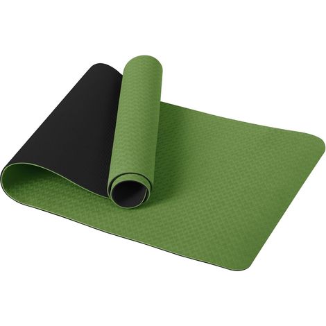 Good Nite Yoga Mat for Gymnastics, Exercise, Fitness, Non-Slip, Sports Pilates with Carrying Strap 183 x 61 x 0.6 cm (1/5)