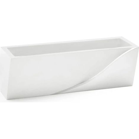 Applique da parete in gesso rettangolare doppia emissione up e down lampada contemporanea con attacco g9 (1/5)