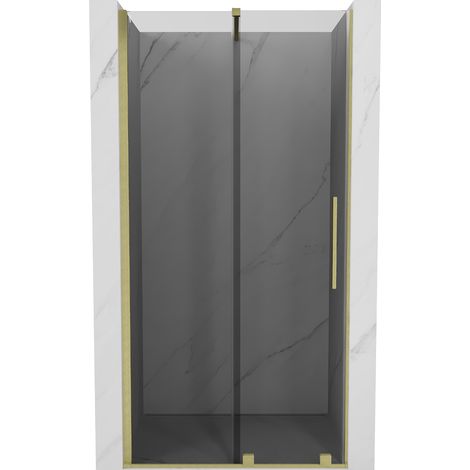 Mexen Velar puertas de ducha correderas 100 cm, grafito, dorado cepillado - 871-100-000-41-55 (1/5)