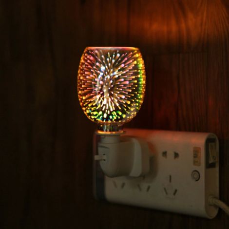 Bruleur De Cire Électrique - Chauffe-Cire À Douille E14 - Lampe D'ambiance Et Diffuseur D'huile Essentielle - 10 W - 12 x 8 cm (1/5)
