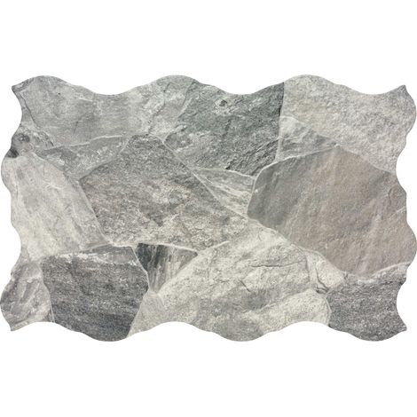 Carrelage effet parement Galets gris 44x66 cm - Reflex Boutique