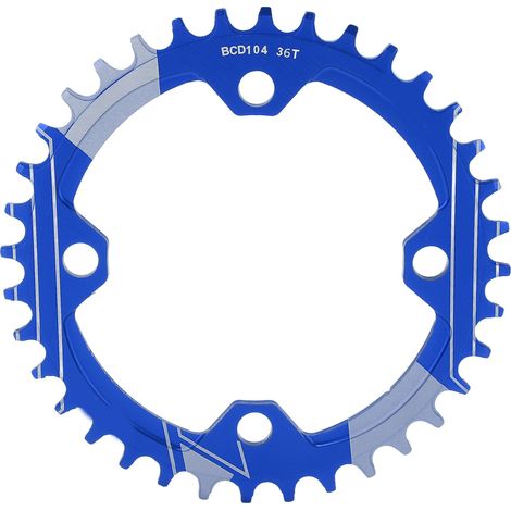Plateau de Chaîne VTT 36T Lébycle Résistant à l'Usure Disque à Denture Alternée 104BCD Bleu