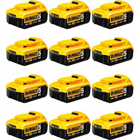 Pack de 12 baterías DeWALT DCB184P12 (18V - 5,0 Ah) (1/2)