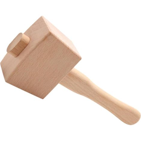 Maillet en Bois de Hêtre pour Menuiserie, Surface Finement Polie, Réduit la Fatigue, pour Bricolage et Travail du Bois à Domicile (1/5)