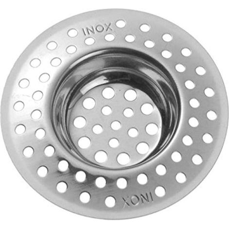 2 Tamis D'évier, Acier Inoxydable, Ø 7 Cm, Rond, Pour Cuisine Et Salle De Bain