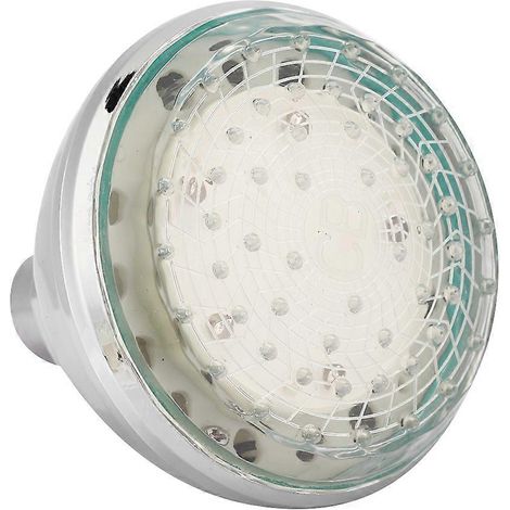 RGB-LED-Deckenduschkopf mit G1/2-Anschluss, verchromter Wandduschkopf für Badezimmer, verstellbares Strahlmuster, für den Heimgebrauch, modernes Design, 1 Stück (1/5)