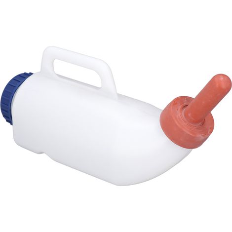 Biberon d'allaitement veau tétine silicone PE 2L sans fuite distrib libreau lait bovins ovins (1/5)