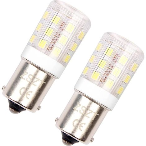 BA15S LED P21W 12V 24V 4W Cool White 6000K Waterproof Lamp for Boat, RV, Auto Car, Backup Lights, Daytime Running Lights, etc (Pack of 2) (1/5)
