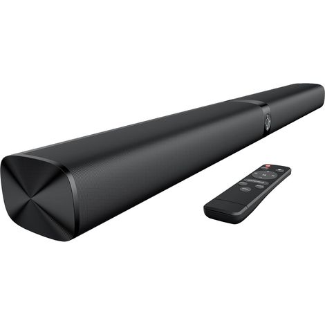 Soundbar for TVs, 2 in 1 Divisible Sound Bar with Automatic Volume Adjustment, Stereo Speakers for TV with 3 Equalization Modes, Arc/Opt/AUX (1/5)