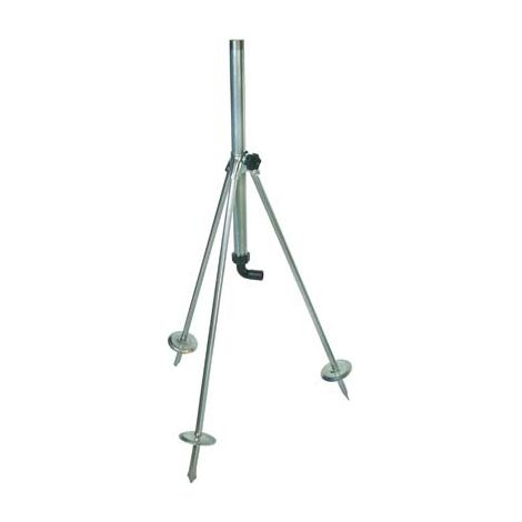 BASE TRIPODE X IRRIGATORE  ACCIAIO ZINCATO 1M+PORTAGOMMA H.CM 80