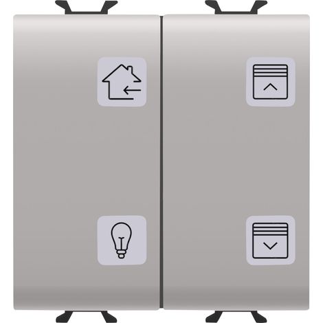 POUSSOIRS 4 CANAUX KNX BEIGE GEWISS GW13787