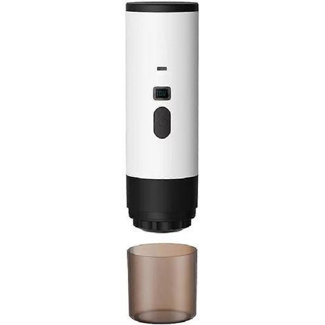Machine à expresso portable 3 en 1 alimentée par USB, cafetière d'extérieur à infusion rapide avec batterie externe intégrée. (1/5)
