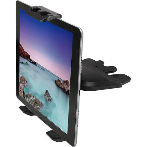 Support universel 2 en 1 pour tablette et smartphone avec lecteur CD intégré support de voiture compatible avec Samsung Galaxy Tab, iPad Mini, Air et Pro hk (1/5)