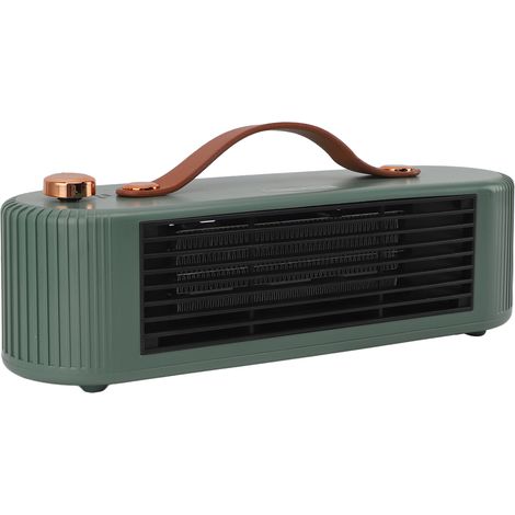 Chauffage d'appoint multifonctionnel de bureau 800 W, 2 vitesses de réglage, vert, prise européenne 220 V (1/5)