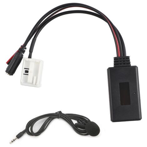 Adaptador de micrófono manos libres para radio de coche RD4, Bluetooth, música, AUX, llamadas telefónicas, 12 pines, compatible con Peugeot. (1/5)