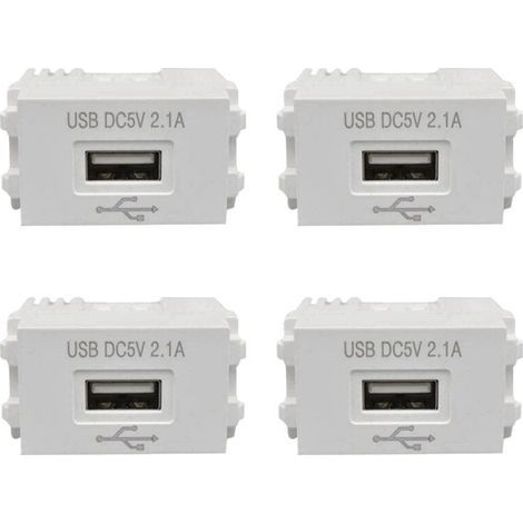 4X Panneau de Chargement pour TéLéPhone Portable Module D'Alimentation USB Prise 220 V Transformateur 5 V 2,1 une Adaptateur de Commutation de Prise
