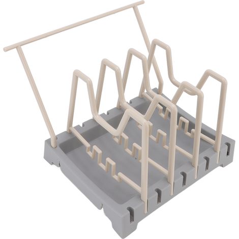 Range-couvercles Cuisine B款 PP antidérapant gain de place robuste (1/4)