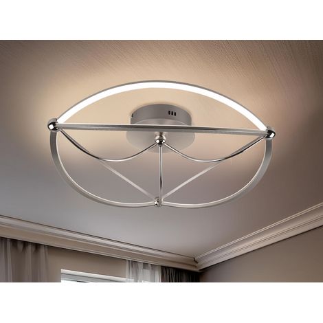 Deckenleuchte Led Charivari Ellissi Nickel Ø62 cm Trio Lighting (1/5)