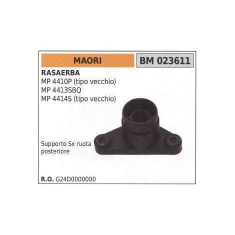 Supporto ruota SX posteriore MAORI tagliaerba tosaerba rasaerba MP 4410P 023611