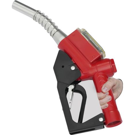 Pistolet à carburant, alliage d'aluminium, 4 litres, prise ergonomique, conception résistant aux fuites, mécanisme de verrouillage automatique (1/5)