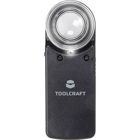 TOOLCRAFT 1303080 Lente d'ingrandimento portatile con illuminazione LED Ingrandimenti: 15 x Lente: (Ø) 20 mm (1/4)