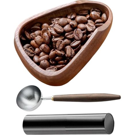 Set Doseur Café, Cuillère, Plateau Bois, Spray, Précis, Espresso, Barista, Maison, Cadeau (1/5)