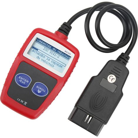 Scanneur Diagnostic OBD2 12V avec Écran LCD Rétroéclairé, Interface Professionnelle pour Voiture (1/5)