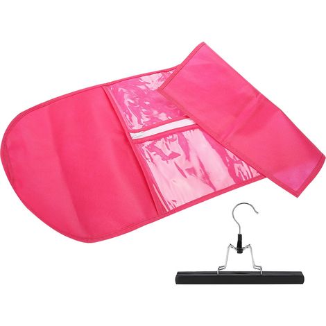 Sac de rangement pour perruques/boîte de rangement et d'organisation pour perruques/sac d'isolation pour vêtements (avec cintre) (1/5)