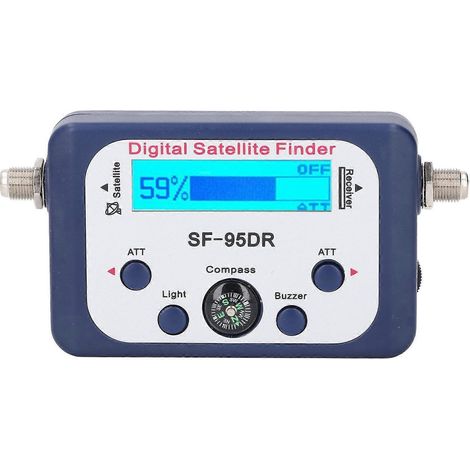 Digitaler Satellitensignalfinder 950–2150 MHz, LCD-Display mit Hintergrundbeleuchtung, tragbarer Satellitenfinder