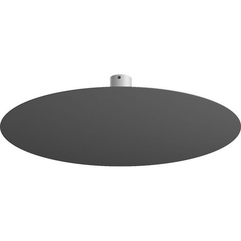 Plafoniera Moderna Disk Metallo Antracite 9 Luci Gx53