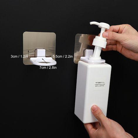 Selbstklebende, wasserdichte Seifenschale aus PP zur Wandmontage – Bohrfreie Ablage für Gele und Flüssigkeiten in Küche und Bad (7 x 5,5 x 3 cm) (1/3)
