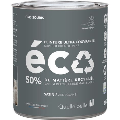 PEINTURE ECO SATIN GRIS SOURIS 2L - ID PARIS