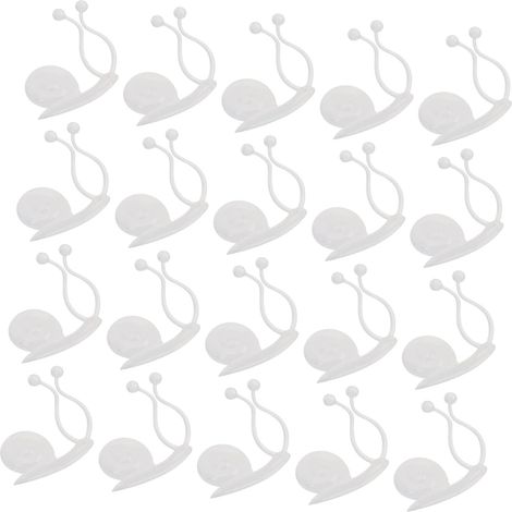 CCYKXA 20 Stück Selbstklebende Clips für Kletterpflanzen, Wandbefestigungen, transparente Rankenstützen, Gartenzubehör für die Innen- und Außendekoration (1/5)