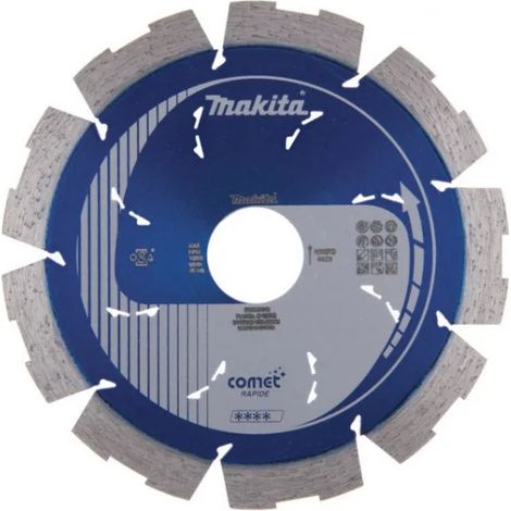 Makita Comet Rapide Disco diamantato con fori di raffreddamento - 125x22,23 mm