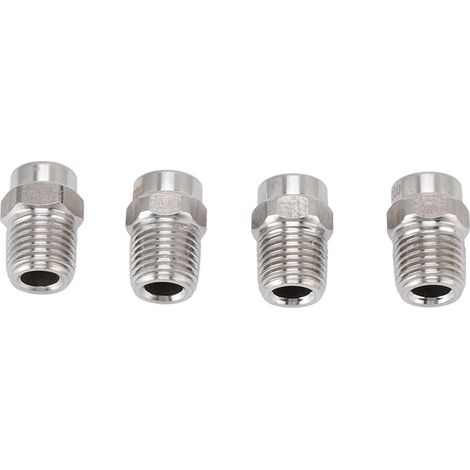 Lot de 4 buses filetées 22 mm en acier inoxydable 304, filetage extérieur G1/4, accessoires pour nettoyeur haute pression, diamètre du trou : 0,874 mm / 0,03 pouce (1/5)