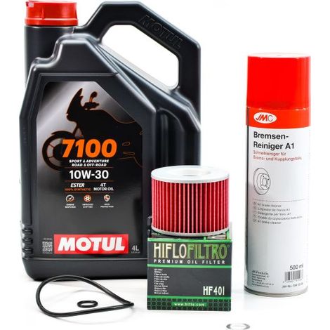 Kit Entretien Vidange Standard pour HONDA CB 750 F Bol D'Or de 1980 à 1982 - MOTUL 7100 10W30 4L
