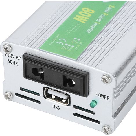 Intelligenter Multifunktions-Kfz-Konverter, 12 V DC auf 220 V AC, 80 W (1/5)
