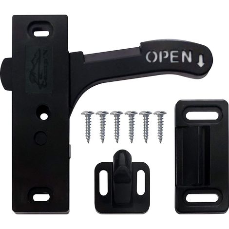 Pestillo para puerta mosquitera de autocaravana (lado derecho) Manija para puerta mosquitera de autocaravana para caravanas, autocaravanas y remolques de viaje, OEM universal (1/5)