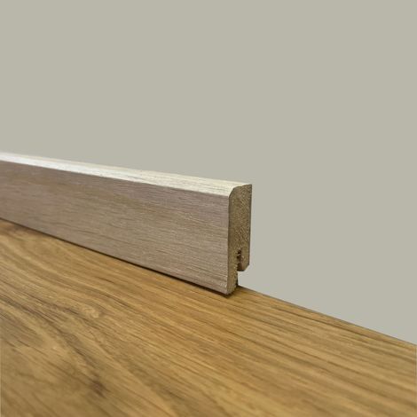 SUPER PROMO BATTISCOPA ZOCCOLINO SQUADRATO BASSO in FIBRA DI LEGNO 40X15 SBIANCATO (prezzo al metro)