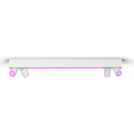 Plafonnier avec bluetooth philips hue centris 4x5.7w + 40w 2000-6500k blanc - 31861800 (1/5)