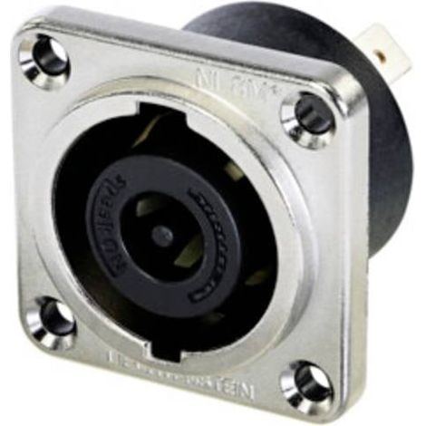Fiche haut-parleur embase femelle, contacts droits Neutrik NLT8MPXX Nombre de pôles: 8 noir, argent 1 pc(s) C660342