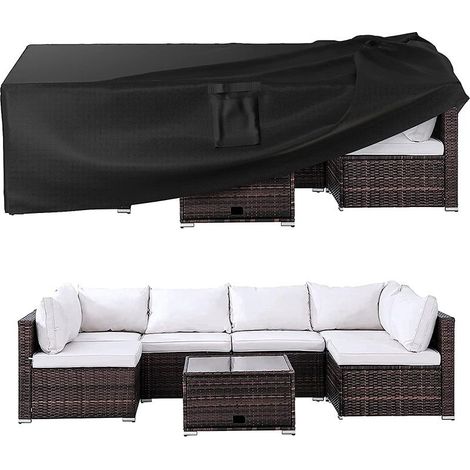 180x120x74cm Housses de Meubles de Jardin,Housse Salon De Jardin Imperméables,Housse Salon de Jardin, Housse de Table Extérieur Bâche Tissu 210D Oxford,Anti-UV (1/4)