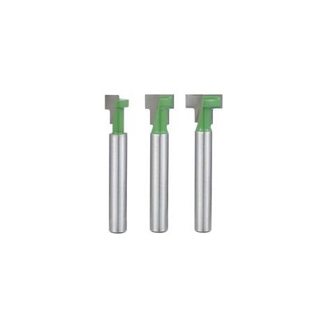 6.35mm tige fraises à défoncer T-slot & T-track fraises, professionnels outils de coupe du bois (1/5)