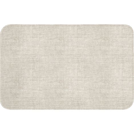 TAPIS DE BAIN Lin - Texture - Beige 80x50 cm