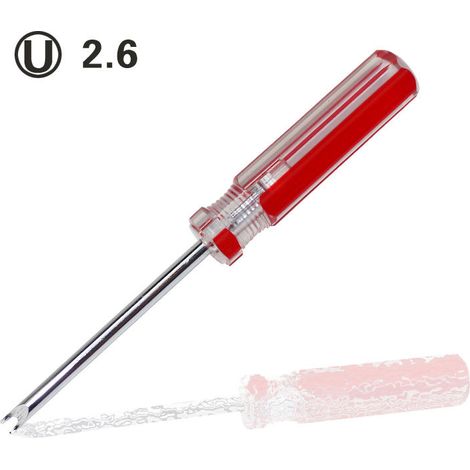EASYCOMFORT Tournevis magnétique de type U 130 mm de longueur 6 mm de diamètre en acier au chrome vanadium Outil à main multifonction 12 pièces, UT190725S-0106, 2.6 U-type (1/3)