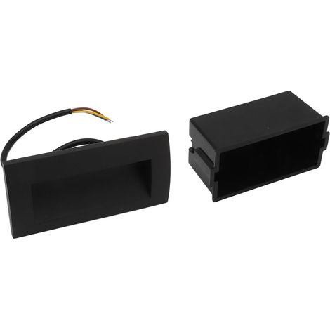 Lumière d'escalier encastrée rectangulaire 110V-240V, haute luminosité IP65 étanche, pour terrasse intérieur et extérieur (1/5)