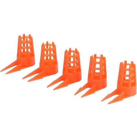 Lot de 50 cages à reines d'abeilles avec couvercle de protection en plastique, alvéoles et capuchons de protection pour l'apiculture. Fournitures pour l'élevage d'abeilles. (1/4)